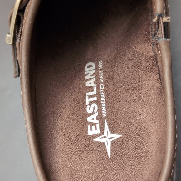 Eastland Nola Womans Brown Platform Heeled Mule Clogs,Size 8.5. - Picture 5 of 10